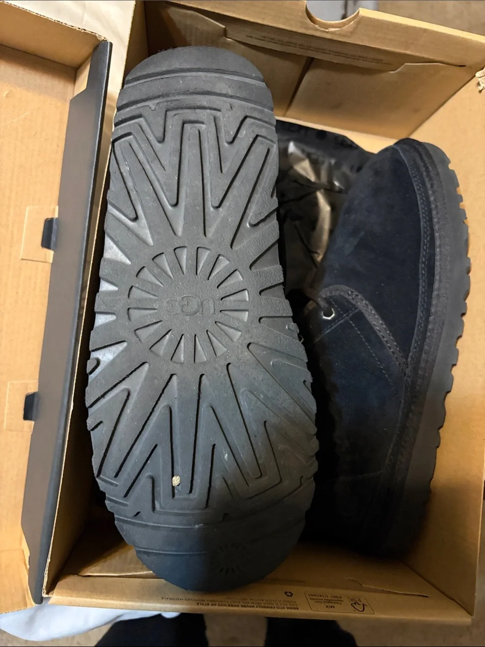 UGG Men's Black Suede Chukka Boots